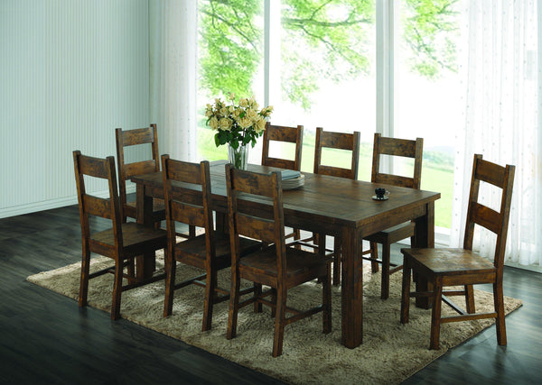 Coleman golden brown five-piece dining five pieces set 107041-S5 dining sets By coaster - sofafair.com
