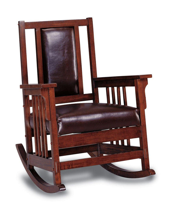600058 Tobacco Traditional Living room: rocking chairs By coaster - sofafair.com