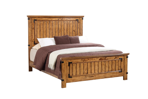 Brenner 205261 Rustic honey cal king bed By coaster - sofafair.com