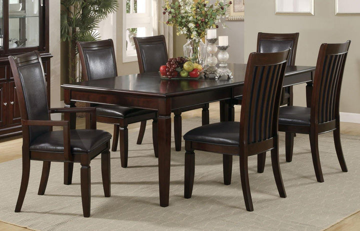 Ramona 101631 Rich brown Casual Dining Table1 By coaster - sofafair.com