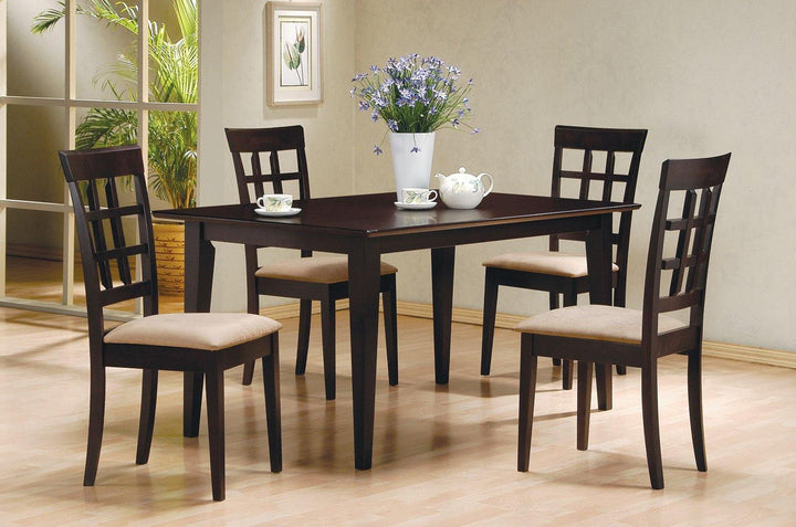Gabriel 100771 Cappuccino Casual Dining Table1 By coaster - sofafair.com