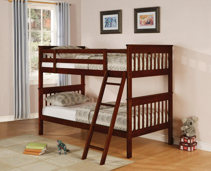 Parker 460231 Transitional bunk bed By coaster - sofafair.com