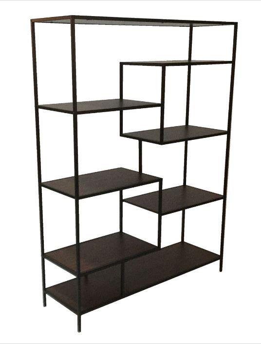 Home office : bookcases 801135 Walnut Industrial Bookcase1 By coaster - sofafair.com