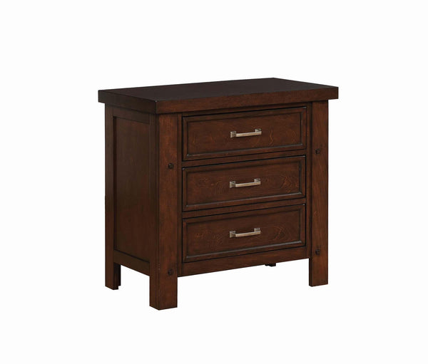 Barstow transitional pinot noir nightstand 206432 Nightstand1 By coaster - sofafair.com