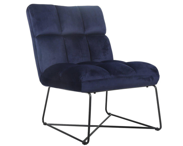903838 Midnight blue Accent chair By coaster - sofafair.com
