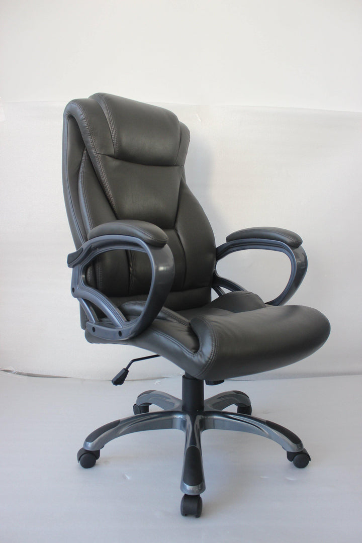 Office chair 802178 Grey leatherette office chair By coaster - sofafair.com