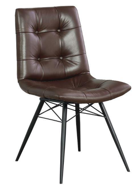 107853 Brown Side chair By coaster - sofafair.com