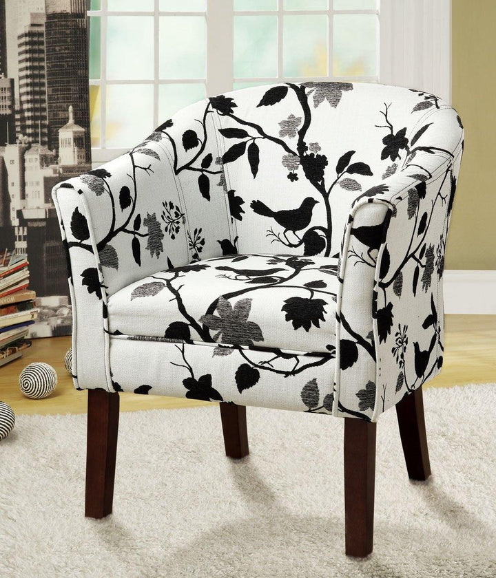 Accents : chairs 460406 Cappuccino Traditional accent chair By coaster - sofafair.com