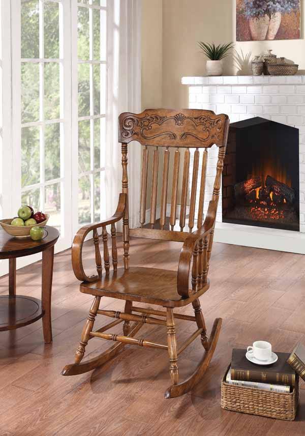 600175 Warm brown Living room: rocking chairs By coaster - sofafair.com