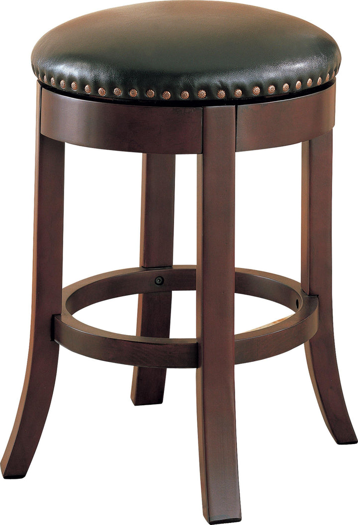Bar stools: wood fixed height 101059 Black Transitional counter height stool By coaster - sofafair.com