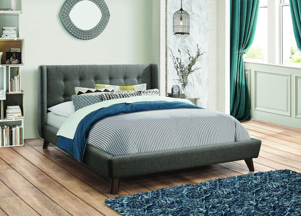 Carrington 301061 Grey Mid Century Modern queen bed By coaster - sofafair.com