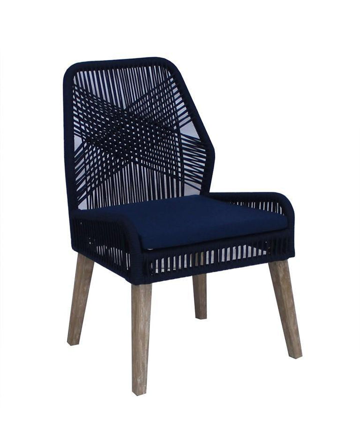 110034 Dark navy Side chair By coaster - sofafair.com