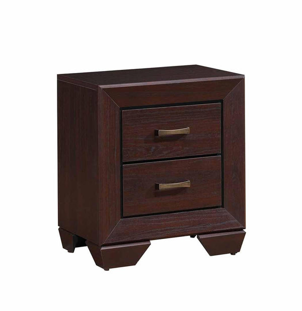 Fenbrook 204392 Dark cocoa Transitional Nightstand1 By coaster - sofafair.com