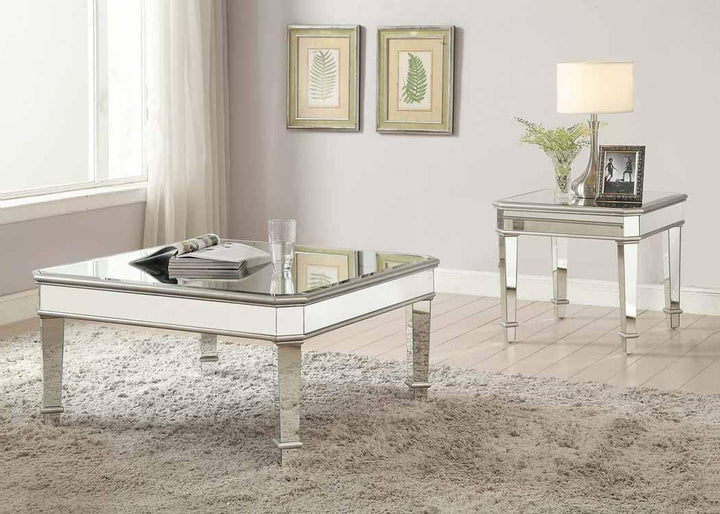 Cairns 703938 Silver coffee table By coaster - sofafair.com