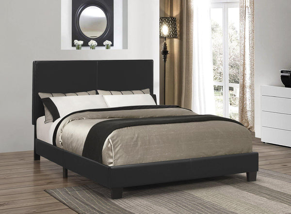 Mauve upholstered bed 300558 Black Casual twin bed By coaster - sofafair.com