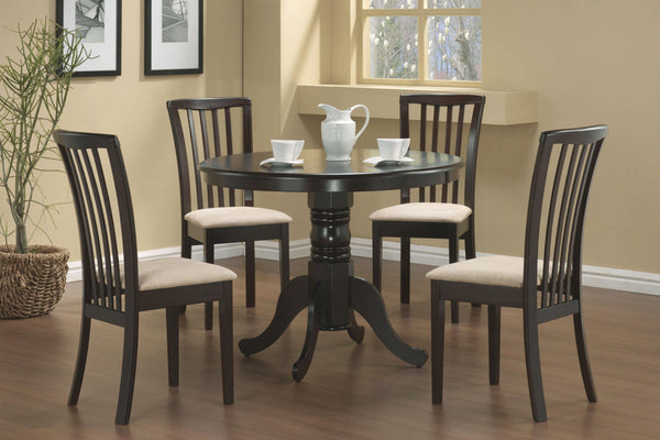 Brannan casual cappuccino dining five-piece five pieces set 101081-S5 dining sets By coaster - sofafair.com