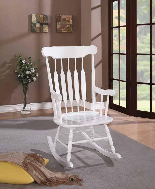 600174 White Living room: rocking chairs By coaster - sofafair.com