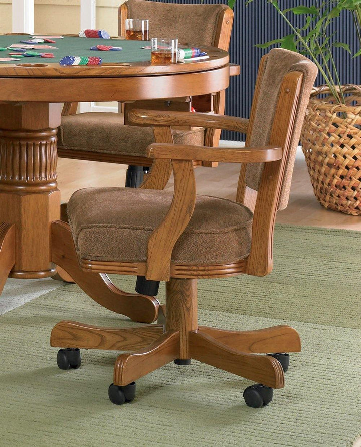 Mitchell game table 100952 Olive brown Casual game chair By coaster - sofafair.com