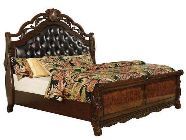 Exeter 222751 Dark brown cal king bed By coaster - sofafair.com