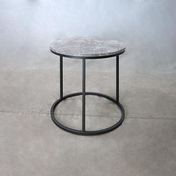 End table 736027 Grey faux marble End Table1 By coaster - sofafair.com