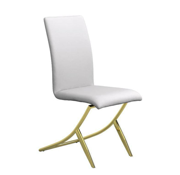 Dining chair 105171 Brass Dining Chair1 By coaster - sofafair.com