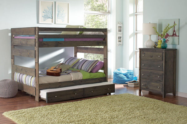 Wrangle hill 400833 Rustic bunk bed By coaster - sofafair.com