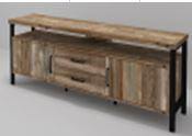 722572 Weathered oak 59" tv console By coaster - sofafair.com