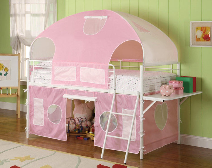 Sweetheart tent bed 460202 Pink Themed bunk bed By coaster - sofafair.com