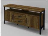 722562 Rustic oak 59" tv console By coaster - sofafair.com