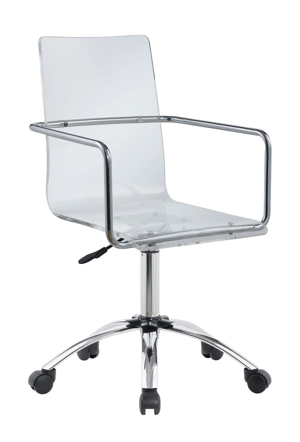 Amaturo 801436 Clear acrylic Contemporary office chair By coaster - sofafair.com