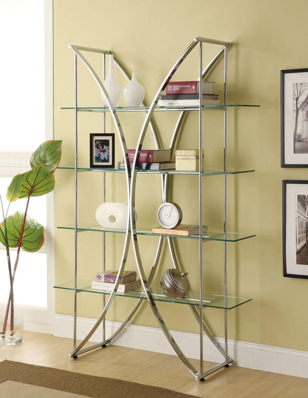 Home office : bookcases 910050 metal Bookcase1 By coaster - sofafair.com