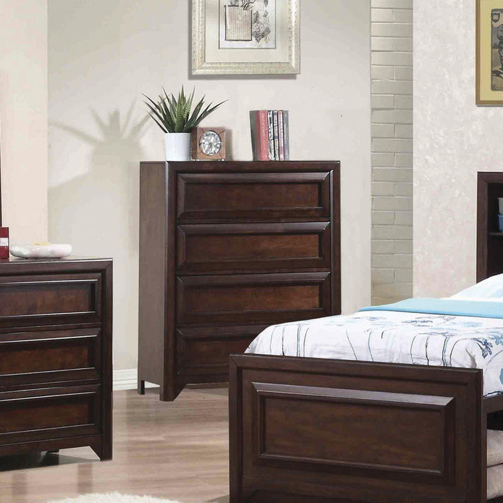 Greenough 400825 Maple oak Transitional Chest1 By coaster - sofafair.com
