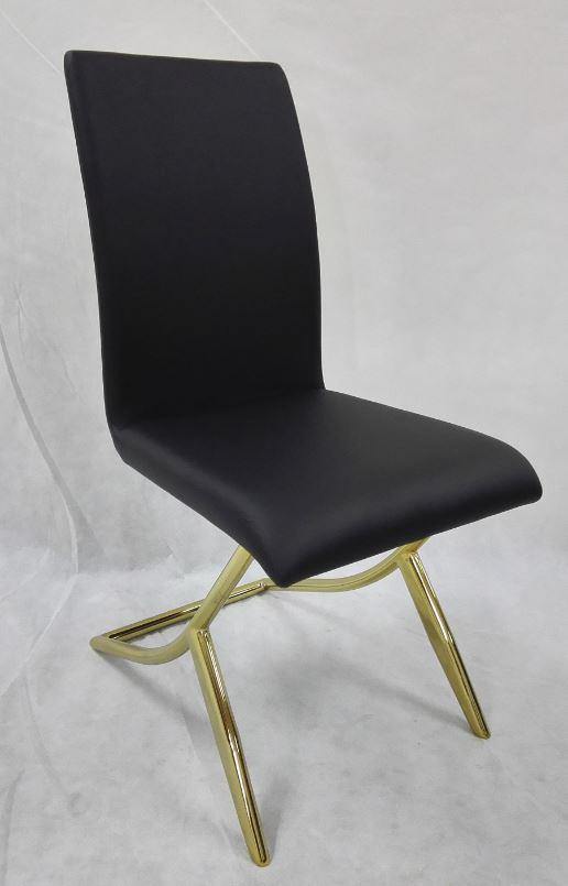 Dining chair 105172 Brass Dining Chair1 By coaster - sofafair.com