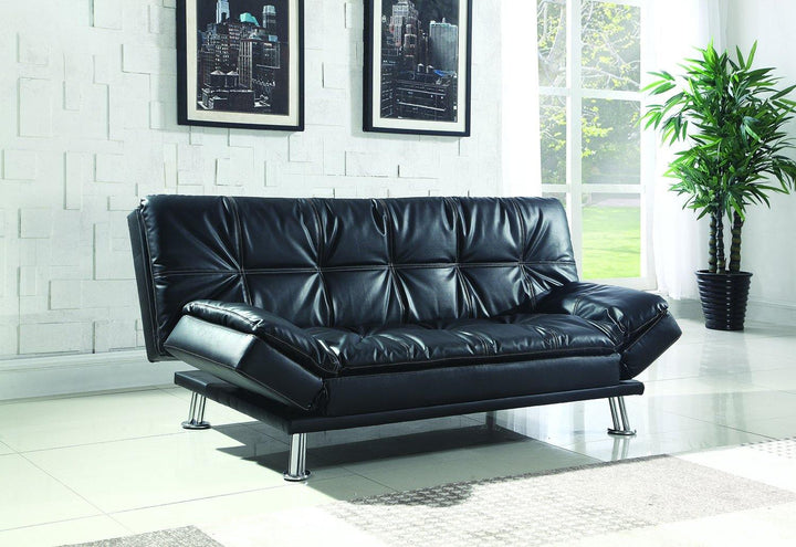 Dilleston 300281 Black Contemporary sofa bed By coaster - sofafair.com