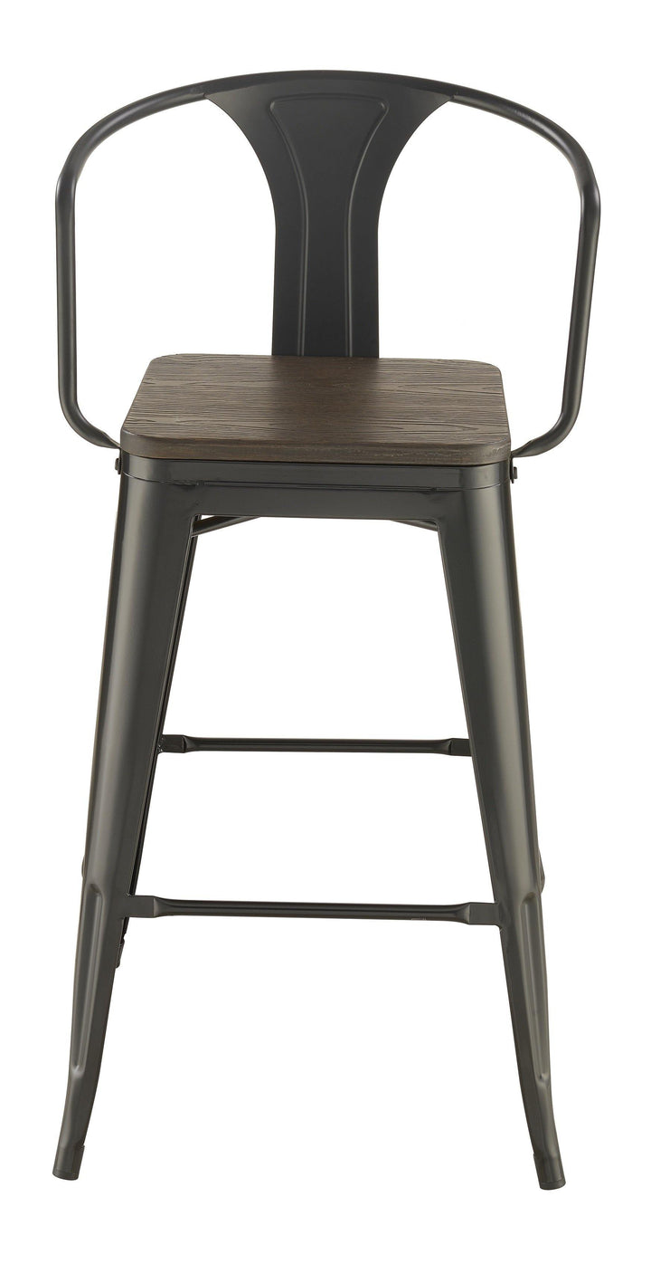 100737 metal Industrial bar stool By coaster - sofafair.com