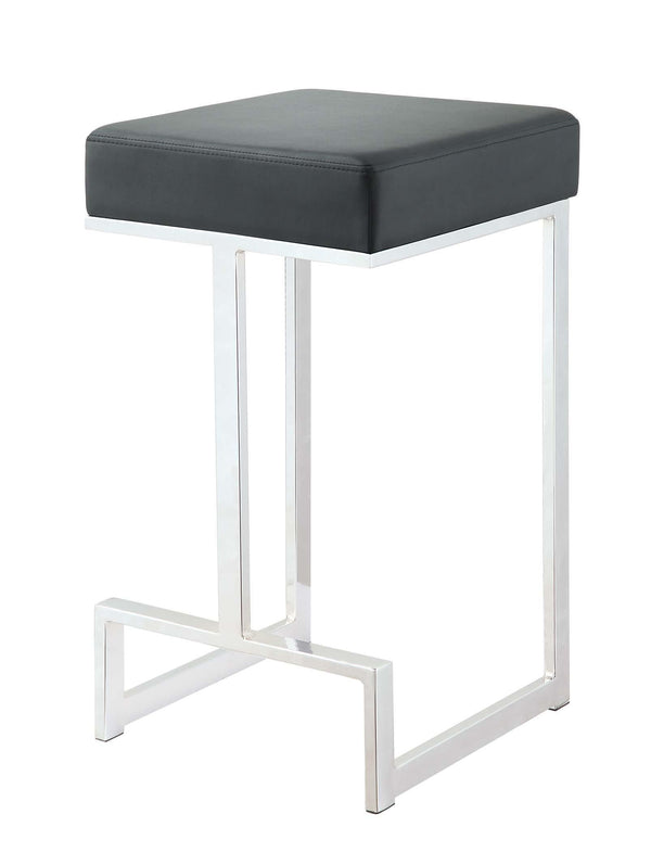 Bar stools: metal fixed height 105253 Black Contemporary counter height stool By coaster - sofafair.com