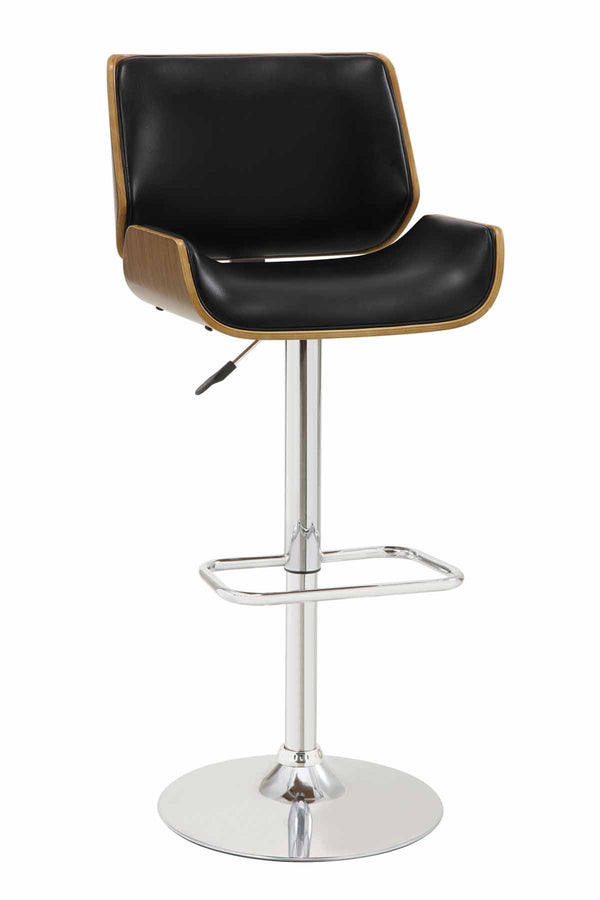 Bar tables: gas lift 130502 Walnut adjustable bar stool By coaster - sofafair.com