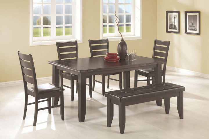 Dalila casual cappuccino six-piece dining six pieces set 102721-S6 dining sets By coaster - sofafair.com