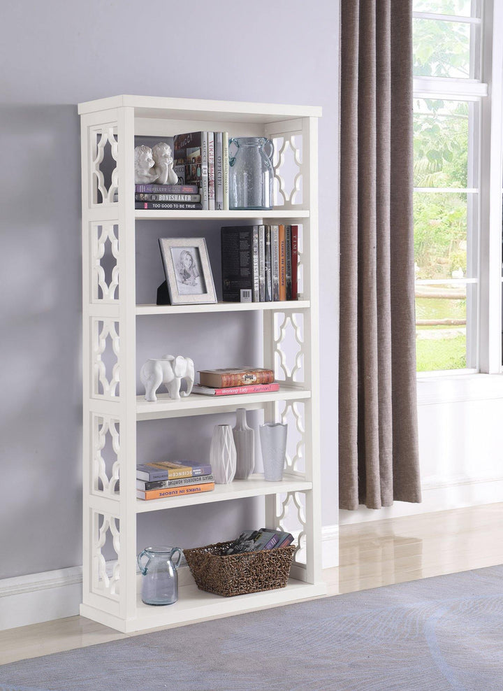 Home office : bookcases 802578 White Casual Bookcase1 By coaster - sofafair.com