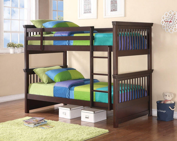 460266 Transitional Miles bunk bed By coaster - sofafair.com