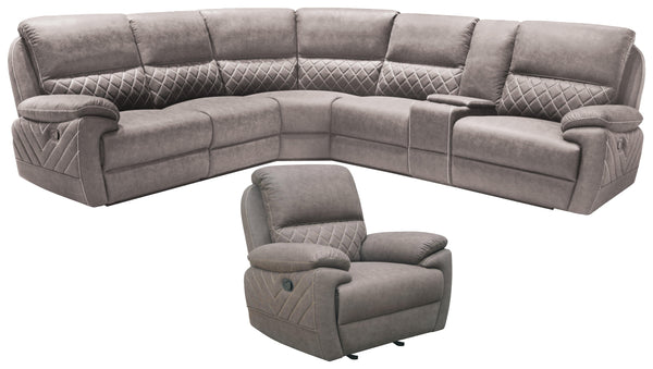 Variel motion 608980 Brown Transitional fabric motion sectionals By coaster - sofafair.com