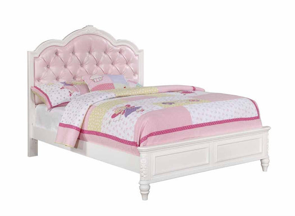 Caroline 400720 Pink Traditional twin bed By coaster - sofafair.com