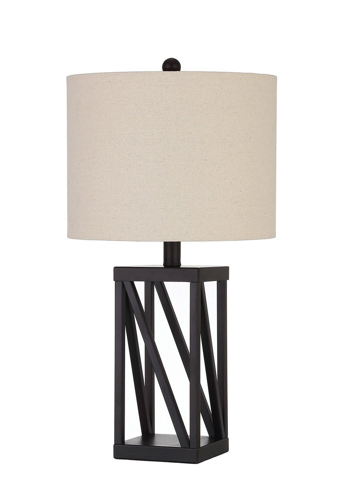 920020 White metal Transitional black table lamp By coaster - sofafair.com