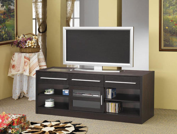 700650 Cappuccino Contemporary Living room : tv consoles By coaster - sofafair.com