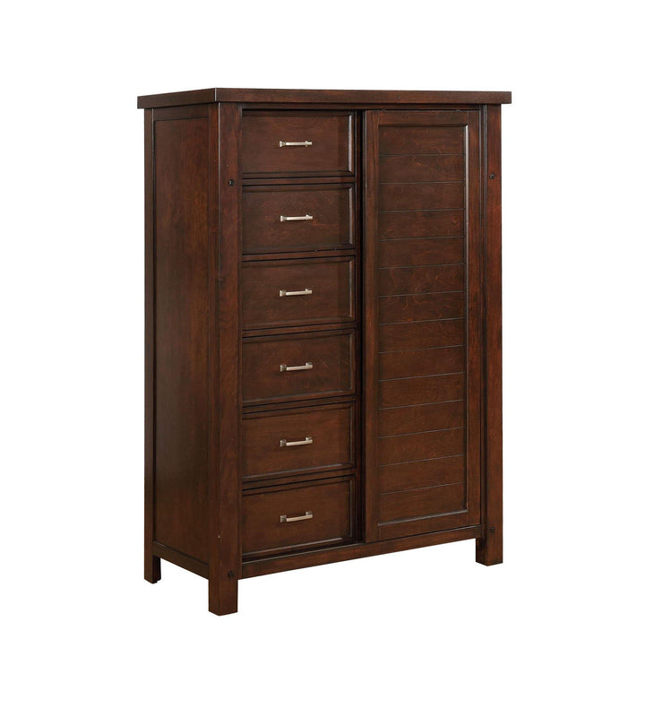 Barstow transitional pinot noir door chest 206436 Chest1 By coaster - sofafair.com