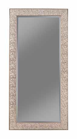 Transitional silver mosaic rectangular mirror 901997 Silver Mirror1 By coaster - sofafair.com