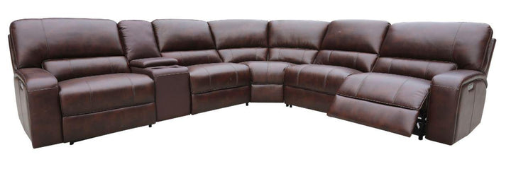 3 pc motion sectional 600440 Brown leatherette motion sectionals By coaster - sofafair.com