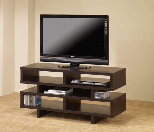 700720 Cappuccino Contemporary Living room : tv consoles By coaster - sofafair.com