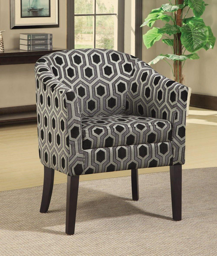 Accents : chairs 900435 Grey white Transitional accent chair By coaster - sofafair.com