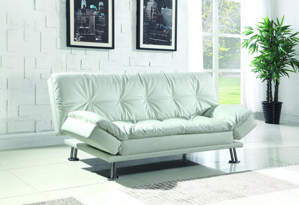 Dilleston 300291 White Contemporary sofa bed By coaster - sofafair.com